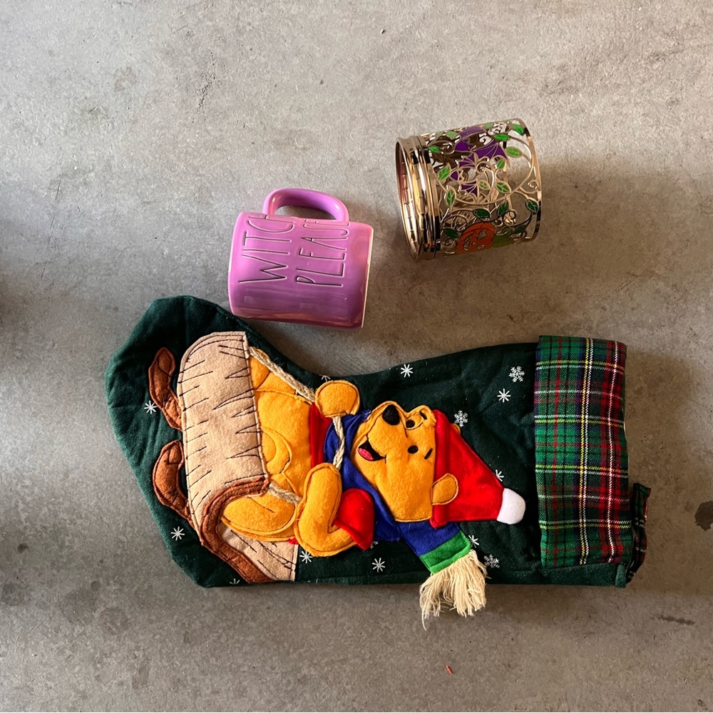 Halloween and christmas bundle stocking cup and candle holder